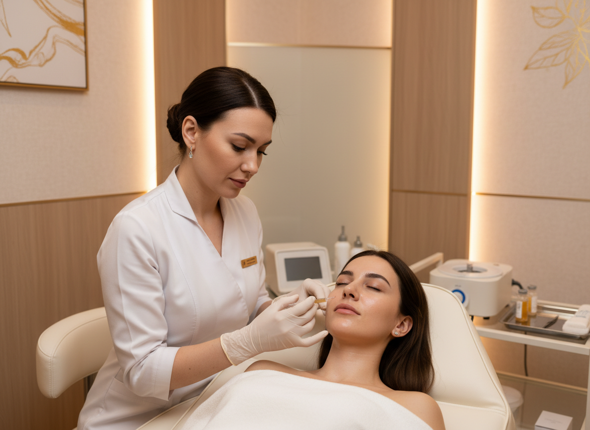 PRF facial injection treatment