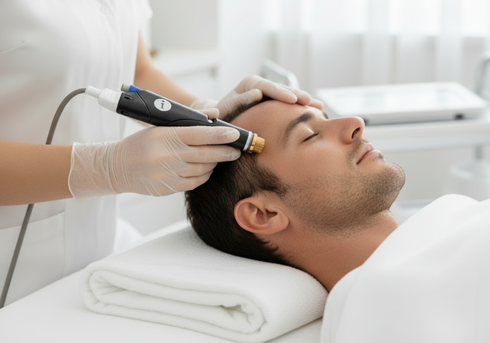 Ultimate Keravive HydraFacial hair restoration treatment for men